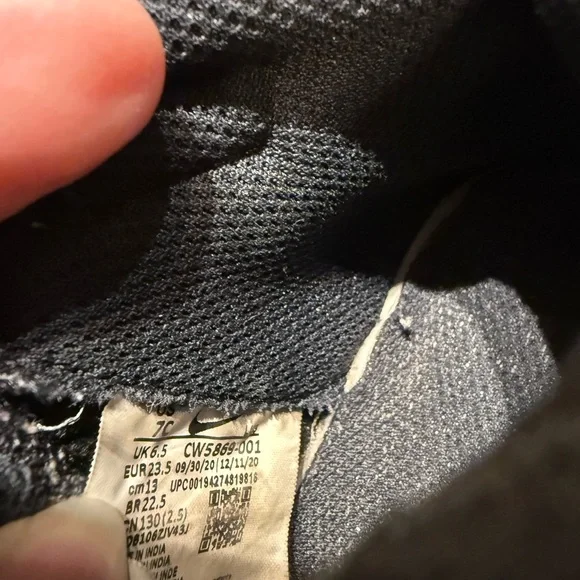 NIKE Shoes Toddler 7C COURT BOROUGH MID 2 Black Leather Sneakers CD7784-001 - Picture 10 of 10